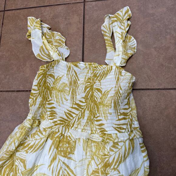 Nanette Nanette Lepore Women’s 6 Tropical Floral Palm‎ Tiered Ruffle Maxi Dress - Picture 4 of 5